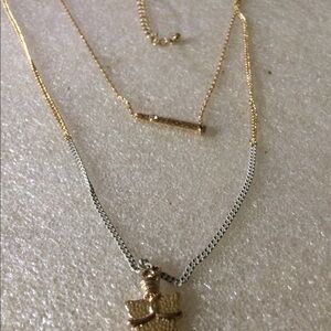 Double chain necklace
